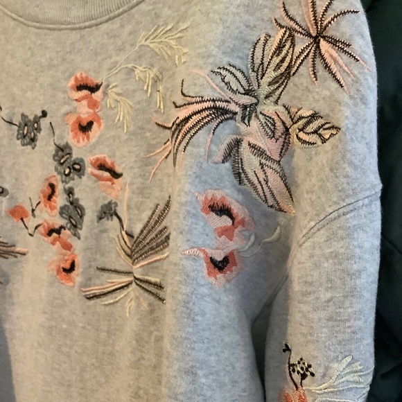 All Saints Embroidered Sweatshirt L - Picture 3 of 5